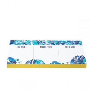 Lilly Pulitzer Priorities Notepad in Wave After Wave